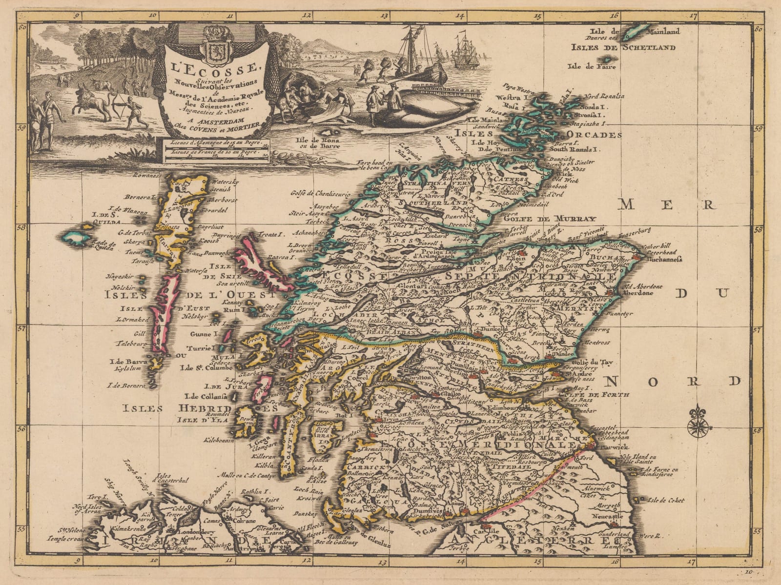 Covens (Jean) & Mortier (Cornelius), L'Ecosse, 1730 c.