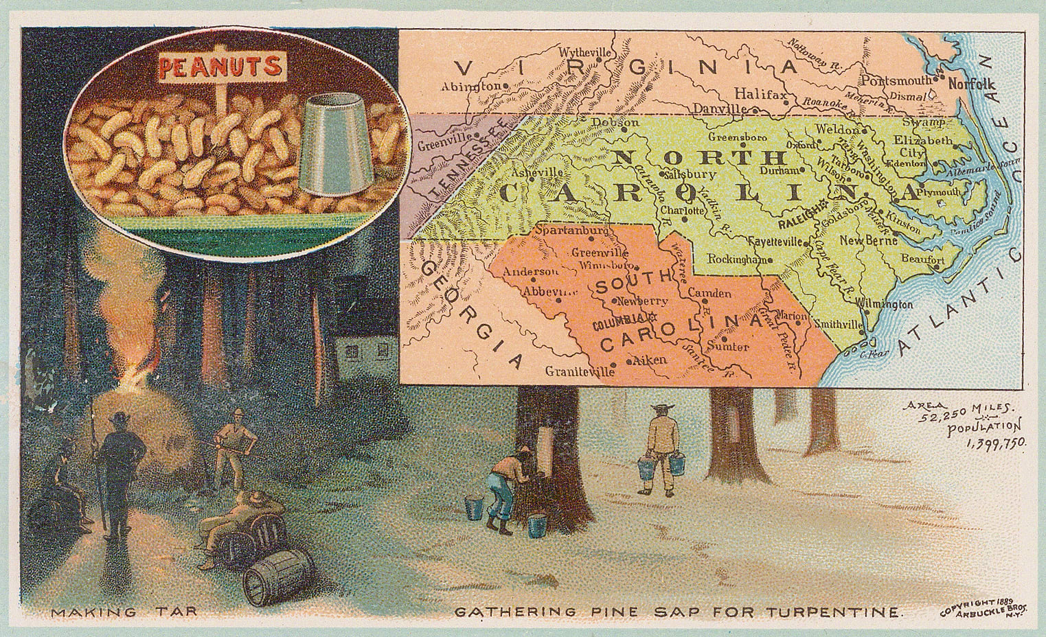 Arbuckle Brothers Company, North Carolina, 1889