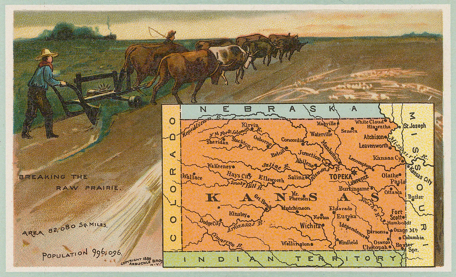 Arbuckle Brothers Company, Kansas, 1889