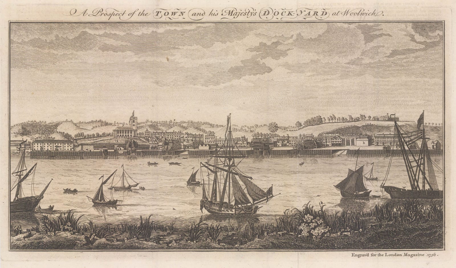 London Magazine, London - Woolwich, 1756