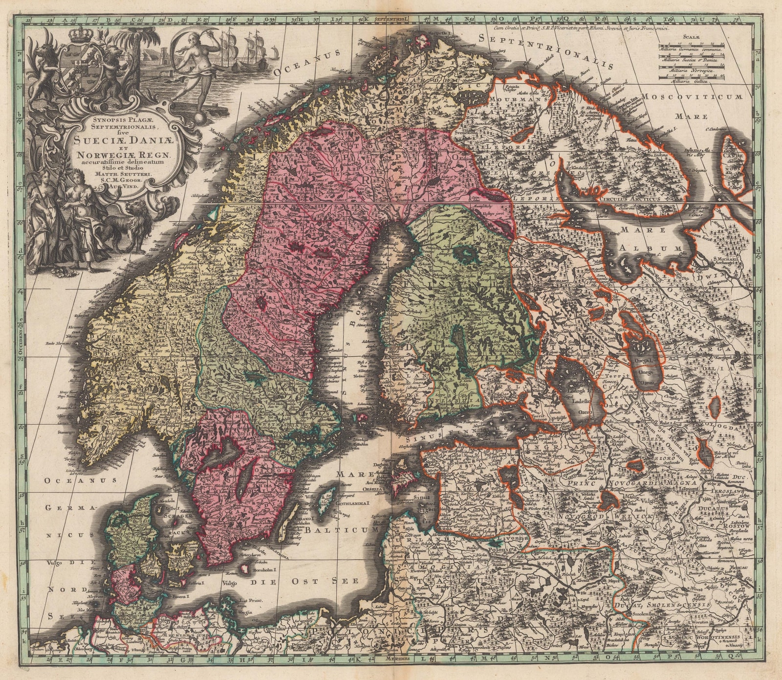Matthaus Seutter, Scandinavia, 1740 c.