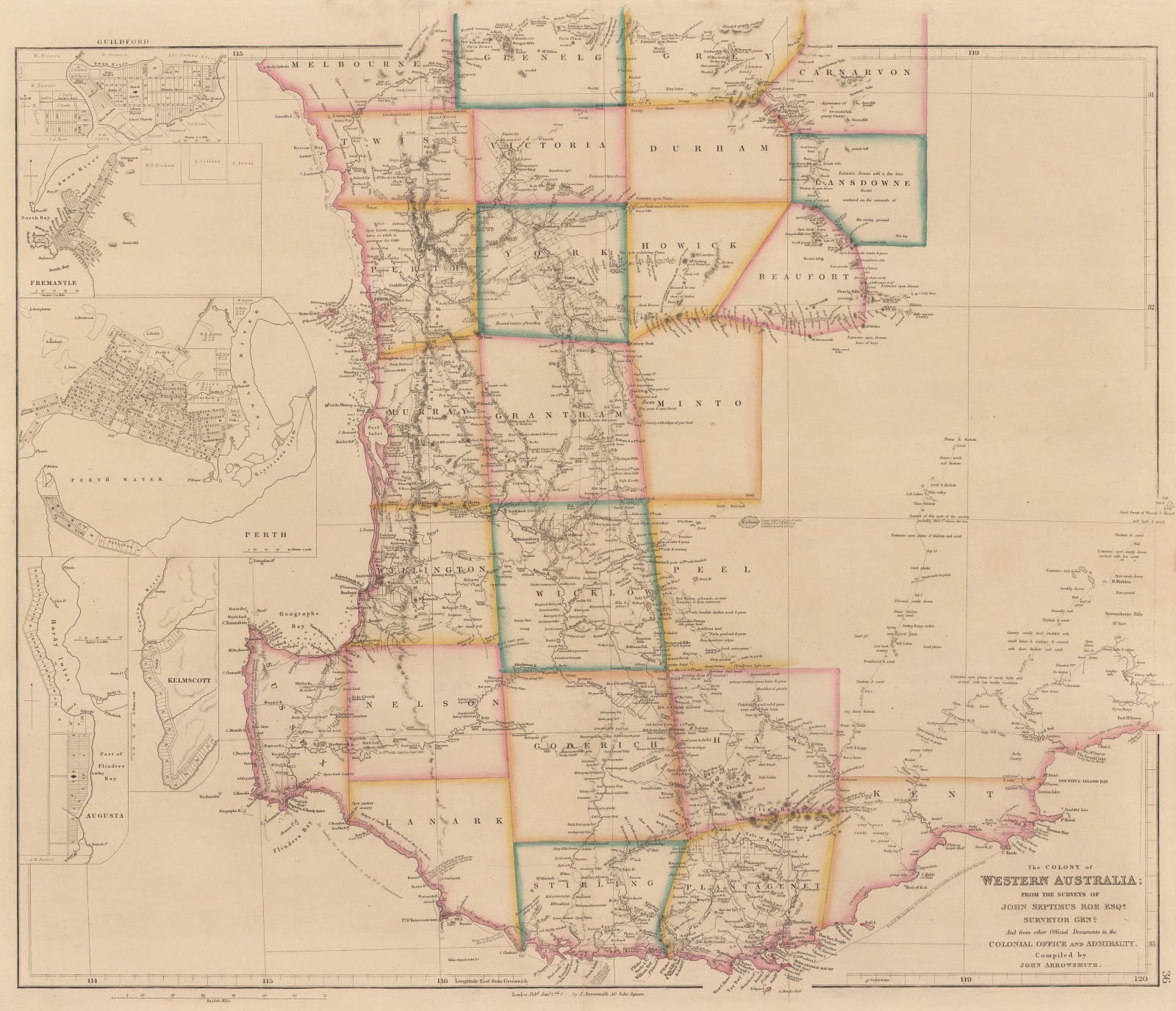 John Arrowsmith, The Colony of Western Australia, 1839