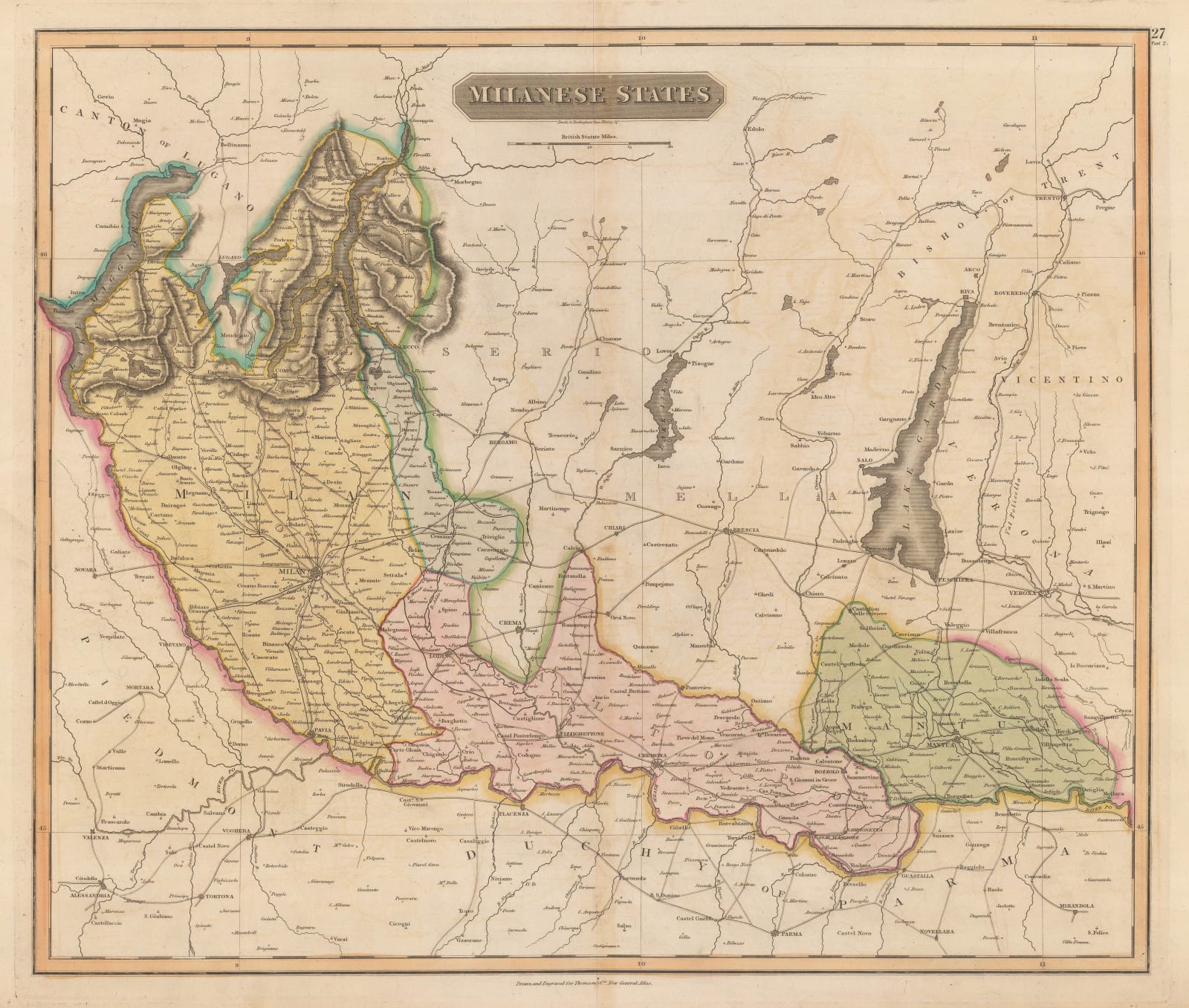 John Thomson, Milanese States or Kingdom of Lombardy-Venetia, 1828