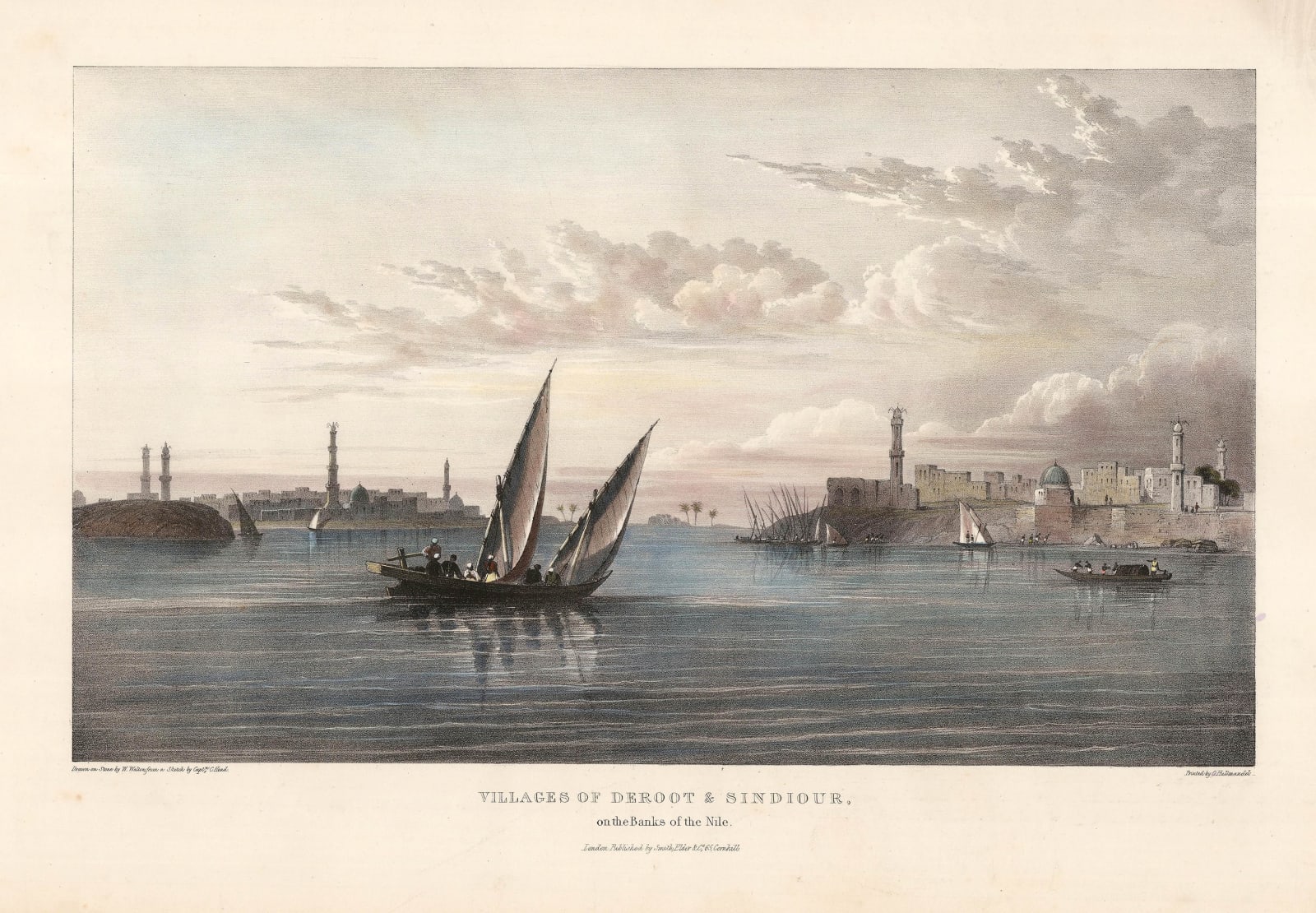 Capt. Charles Franklin Head, Egypt - Nile, Deroot and Sindiour, 1833