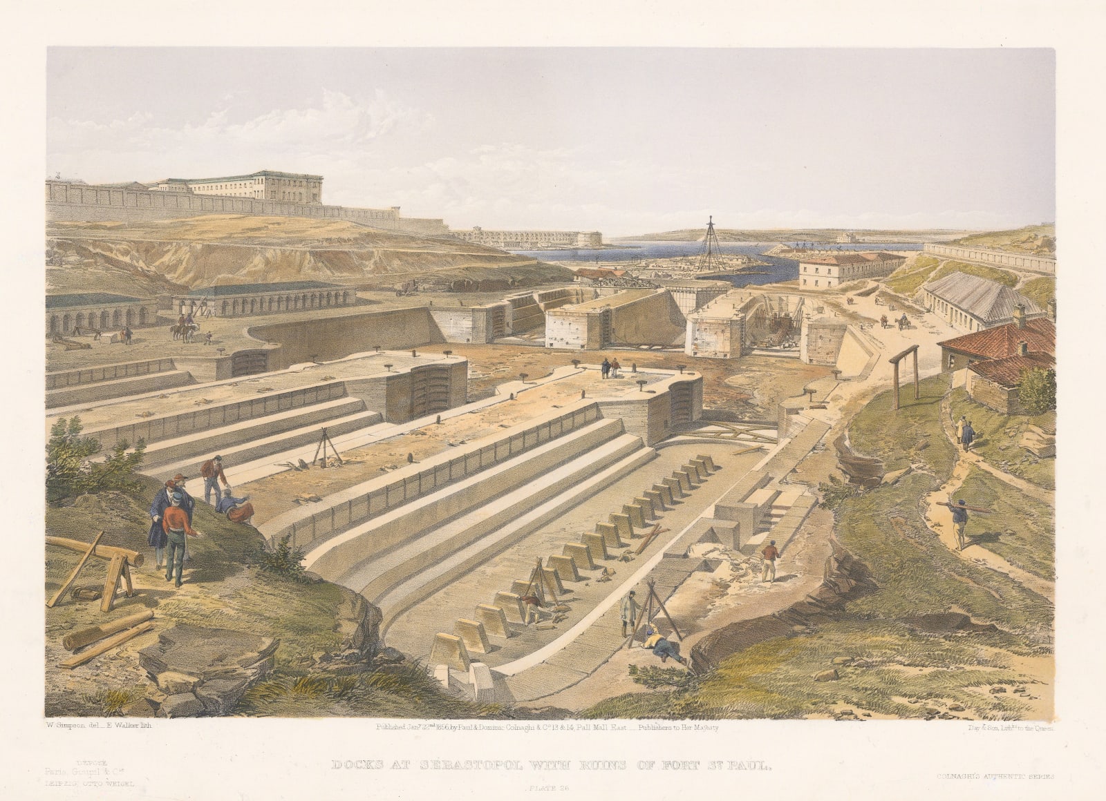 William Simpson, Crimean War - Sevastopol, 1855