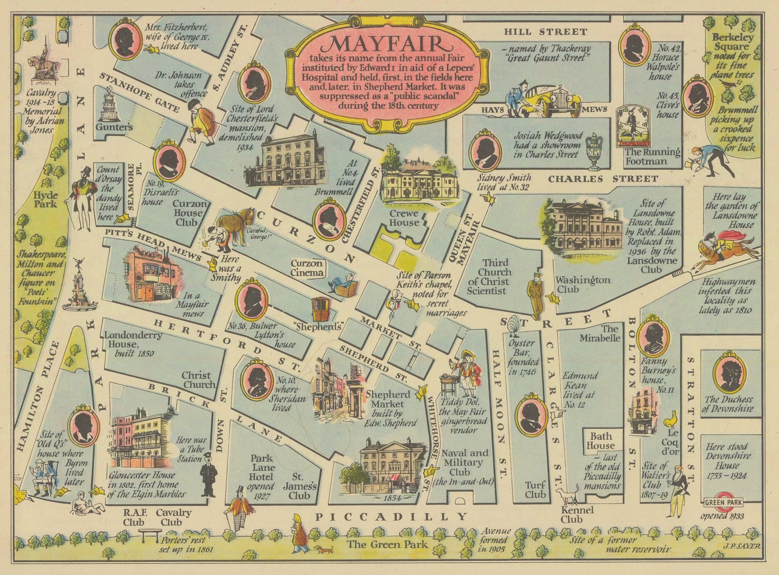 J.P. Sayer, Mayfair, 1947