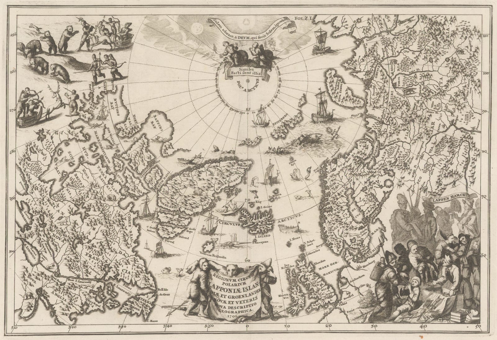 Heinrich Scherer, Regionvm Circvm Polarivm, 1701