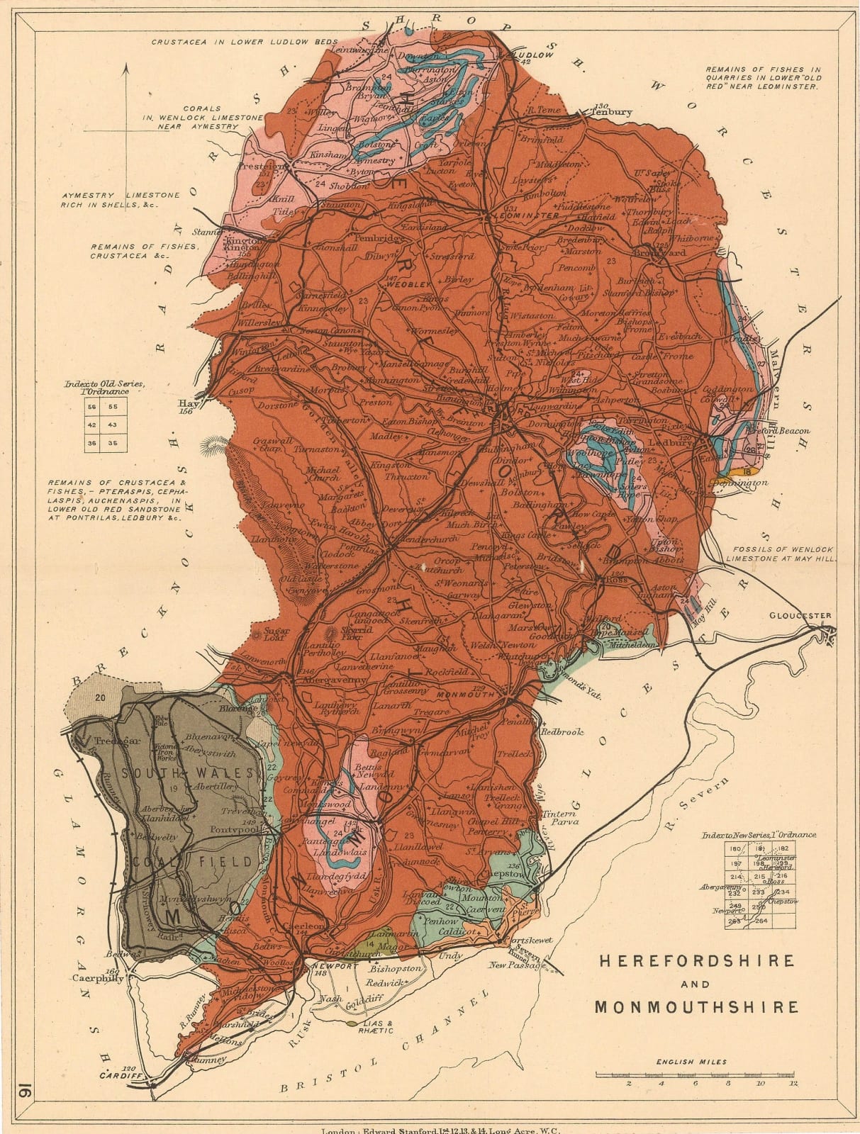 Edward Stanford, Herefordshire and Monmouthshire, 1928