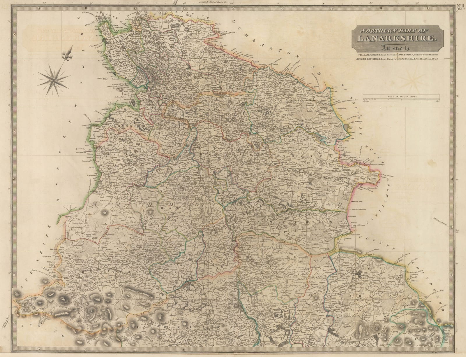 John Thomson, Lanarkshire (North Sheet), 1822 c.