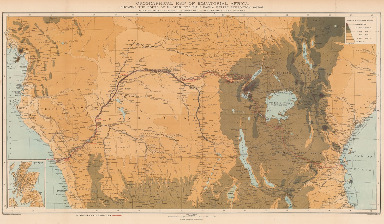 Scottish Geographical Society (SGS), Stanley's Emin Pasha Expedition, 1890