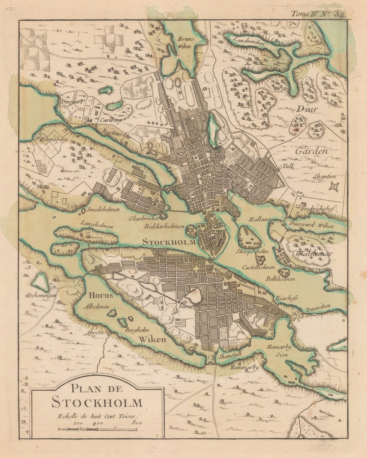 Jacques-Nicolas Bellin, Stockholm, 1764
