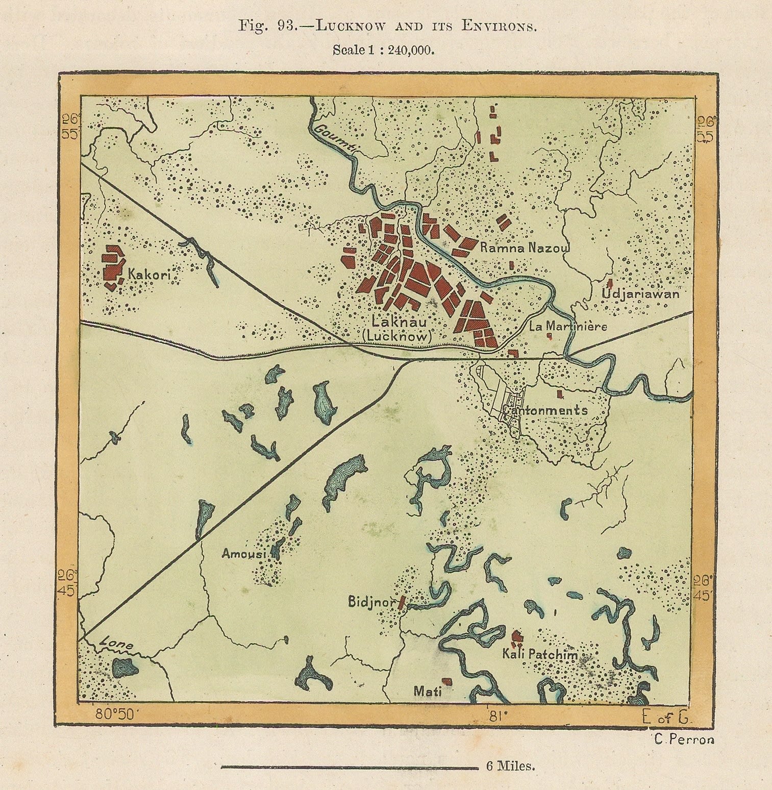 Jean Jacques Élisée Reclus, Lucknow and its Environs, 1894