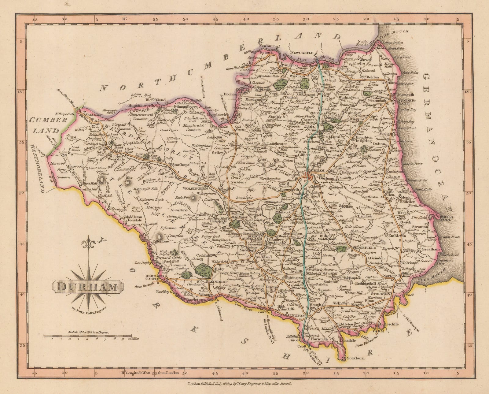 John Cary, Durham, 1809