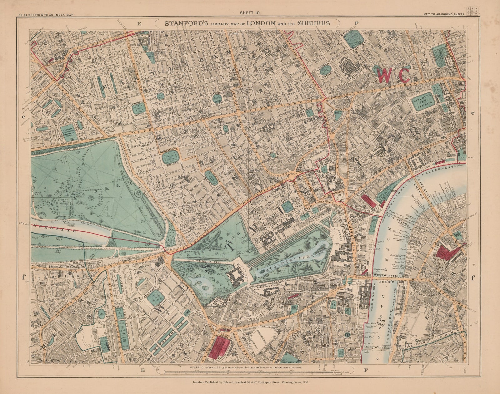Edward Stanford, West Central London, 1877
