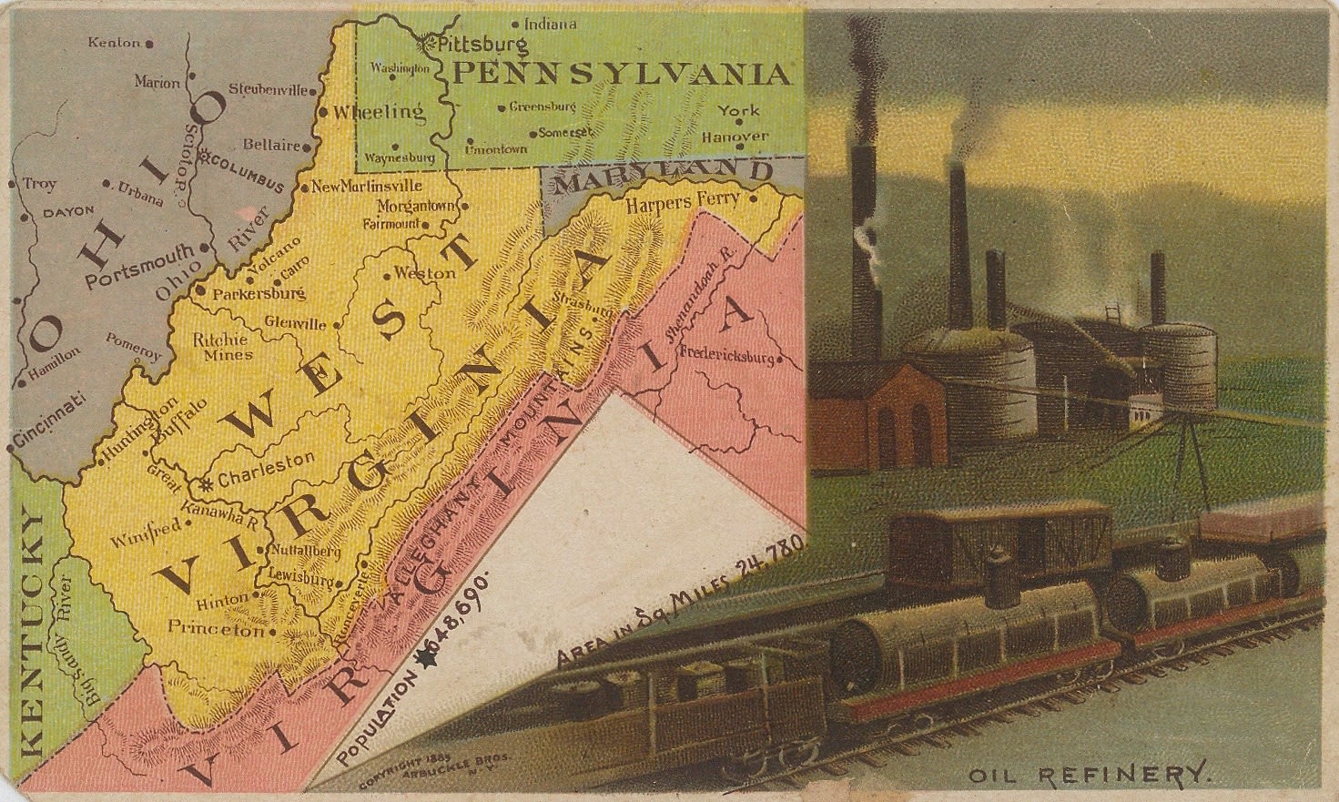 Arbuckle Brothers Company, West Virginia, 1889