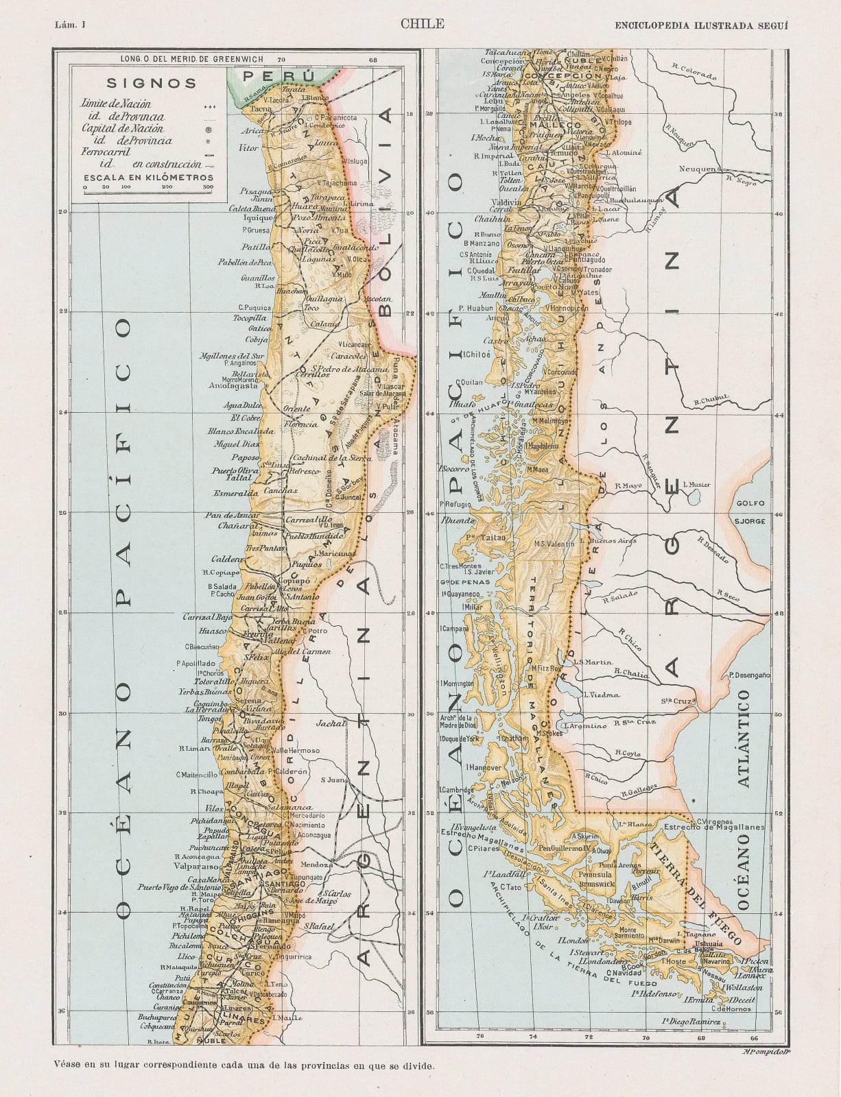 Enciclopedia Segui, Chile, 1910 (c.)