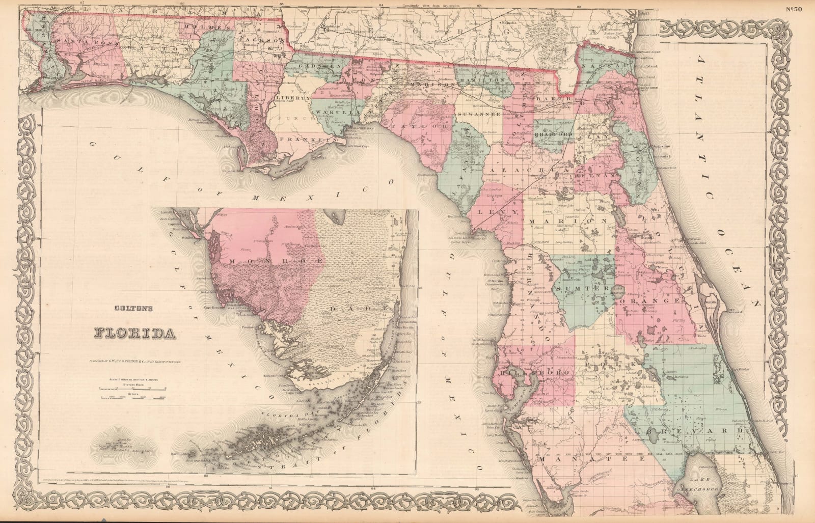 George Woolworth Colton, Florida, 1868