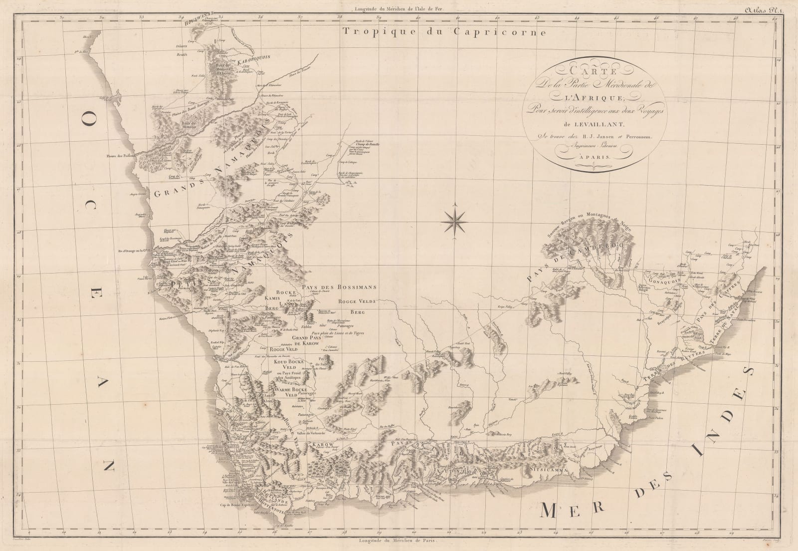 Francois Levaillant, South Africa, 1796