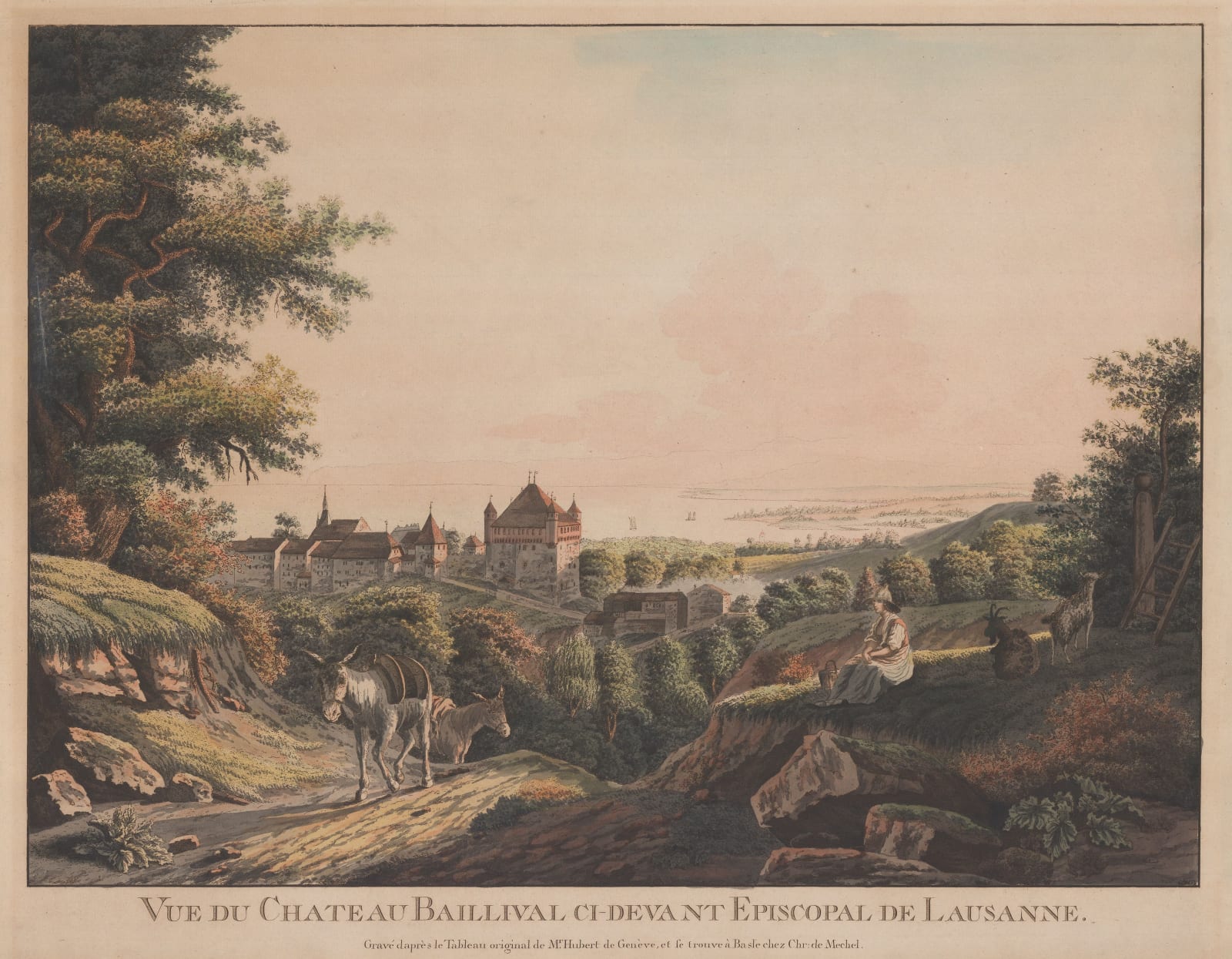 Christian von Mechel, Switzerland - Baillival Castle, Bulle, 1791 c.