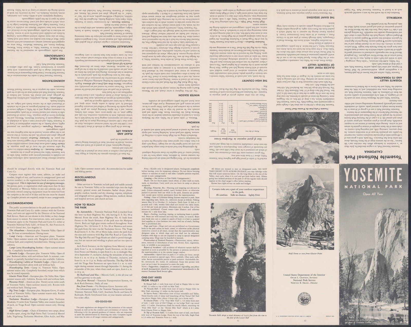 US Department of the Interior, Yosemite National Park, 1950