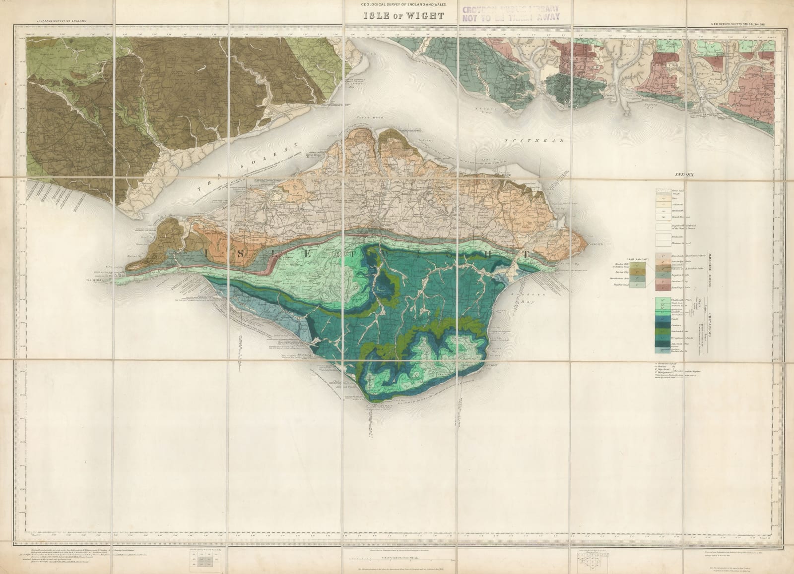 Ordnance Survey, Isle of Wight, 1893