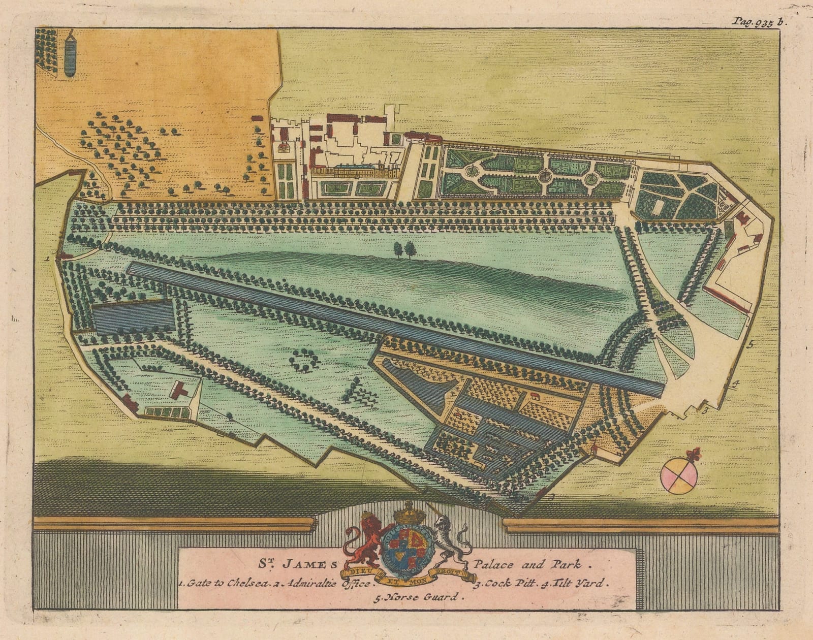Pieter van der Aa, London - St. James's Palace, 1727