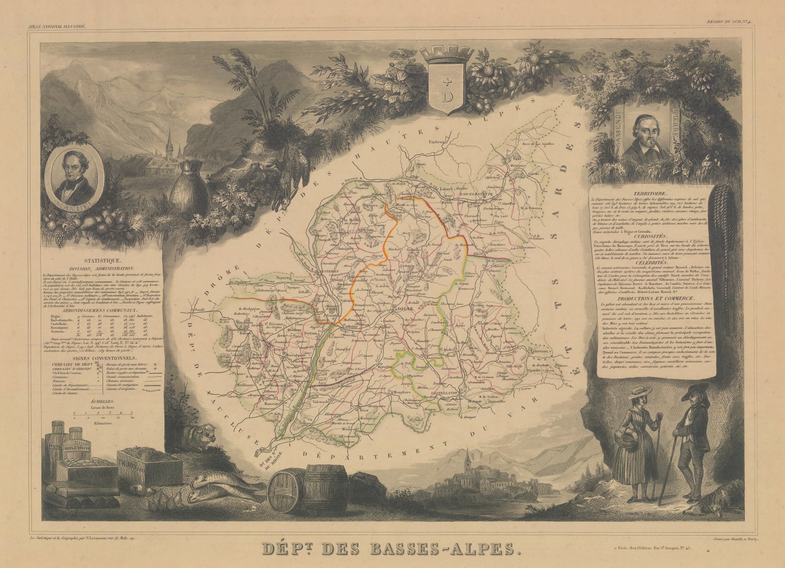 Victor Levasseur, Alpes-de-Haute-Provence (Basses-Alpes), 1847