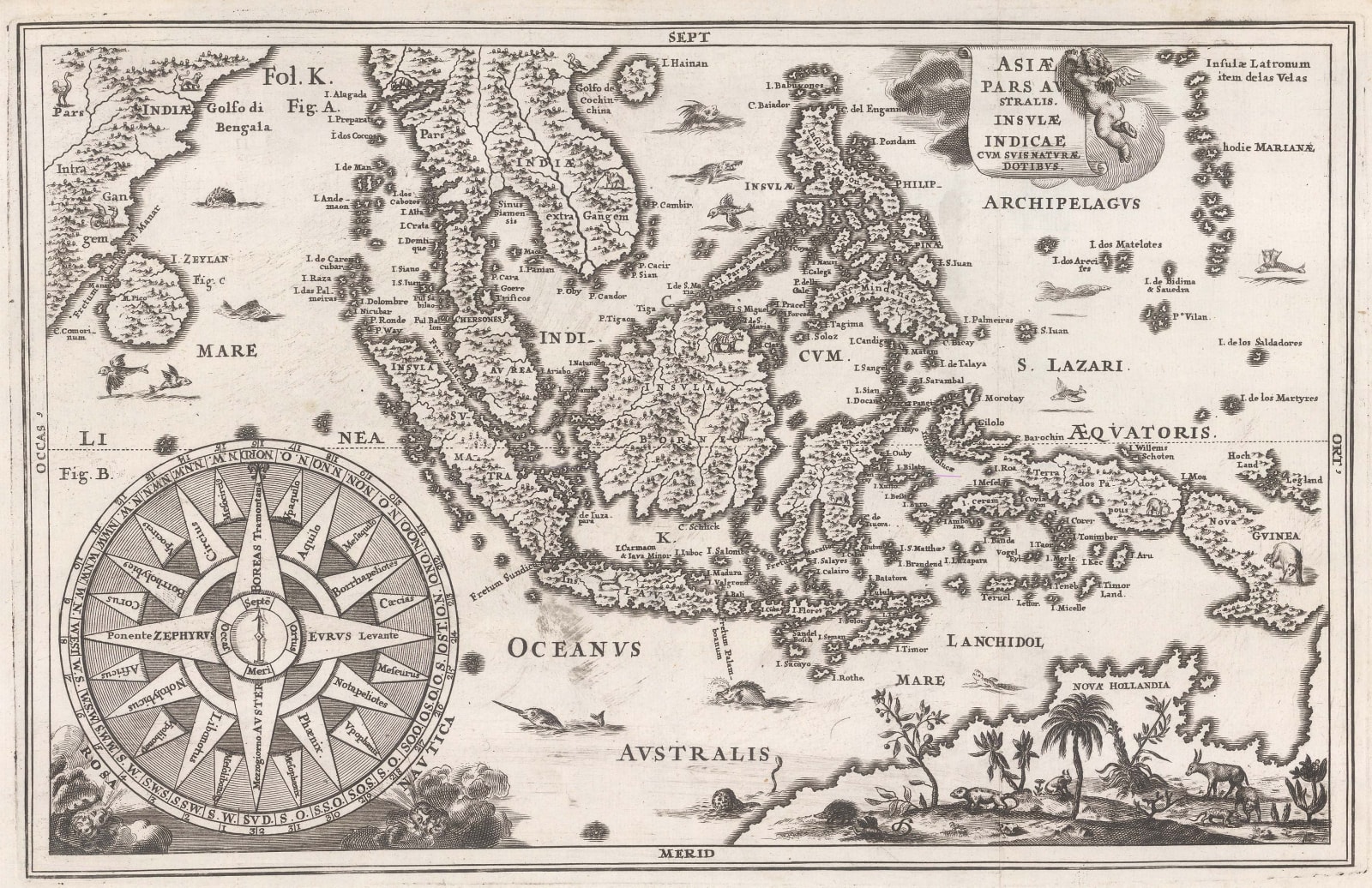 Heinrich Scherer, Southeast Asia, 1709