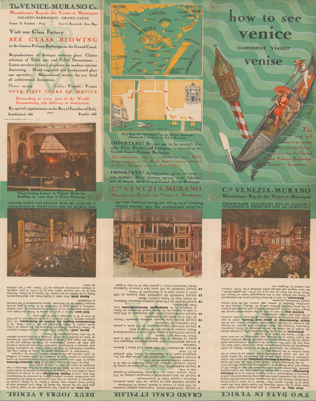 Compagnia Venezia Murano, Venice and its Palaces, 1935 (c.)