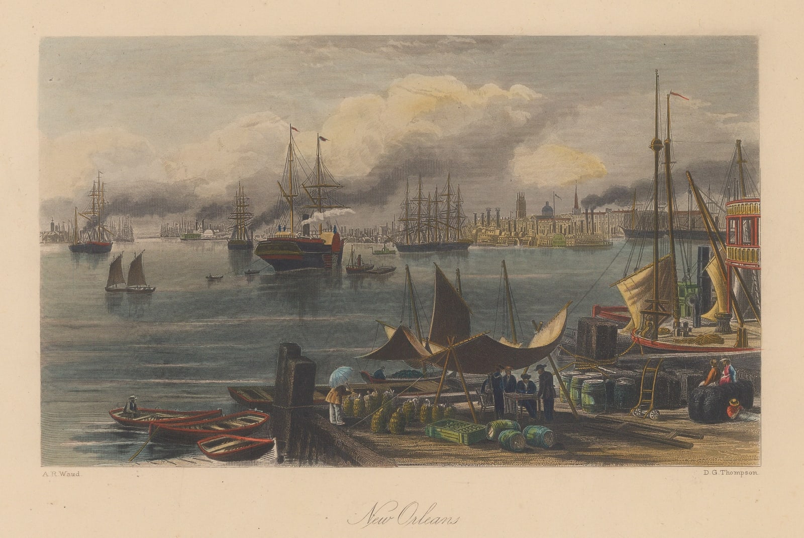 Picturesque America, Louisiana - New Orleans, 1874 c.