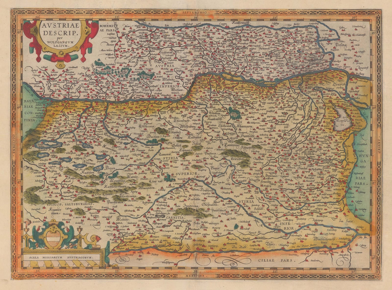 Abraham Ortelius, Austria, 1592