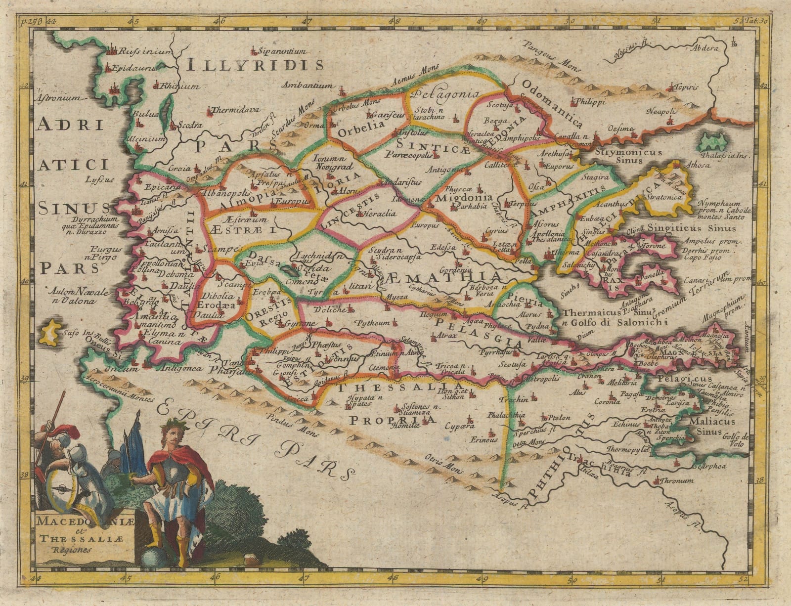 Philipp Cluver, Thessaly, Epirus, and Macedonia, 1711