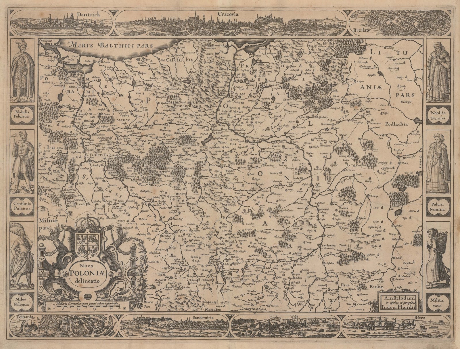 Jodocus Hondius, Poland, 1617 c.