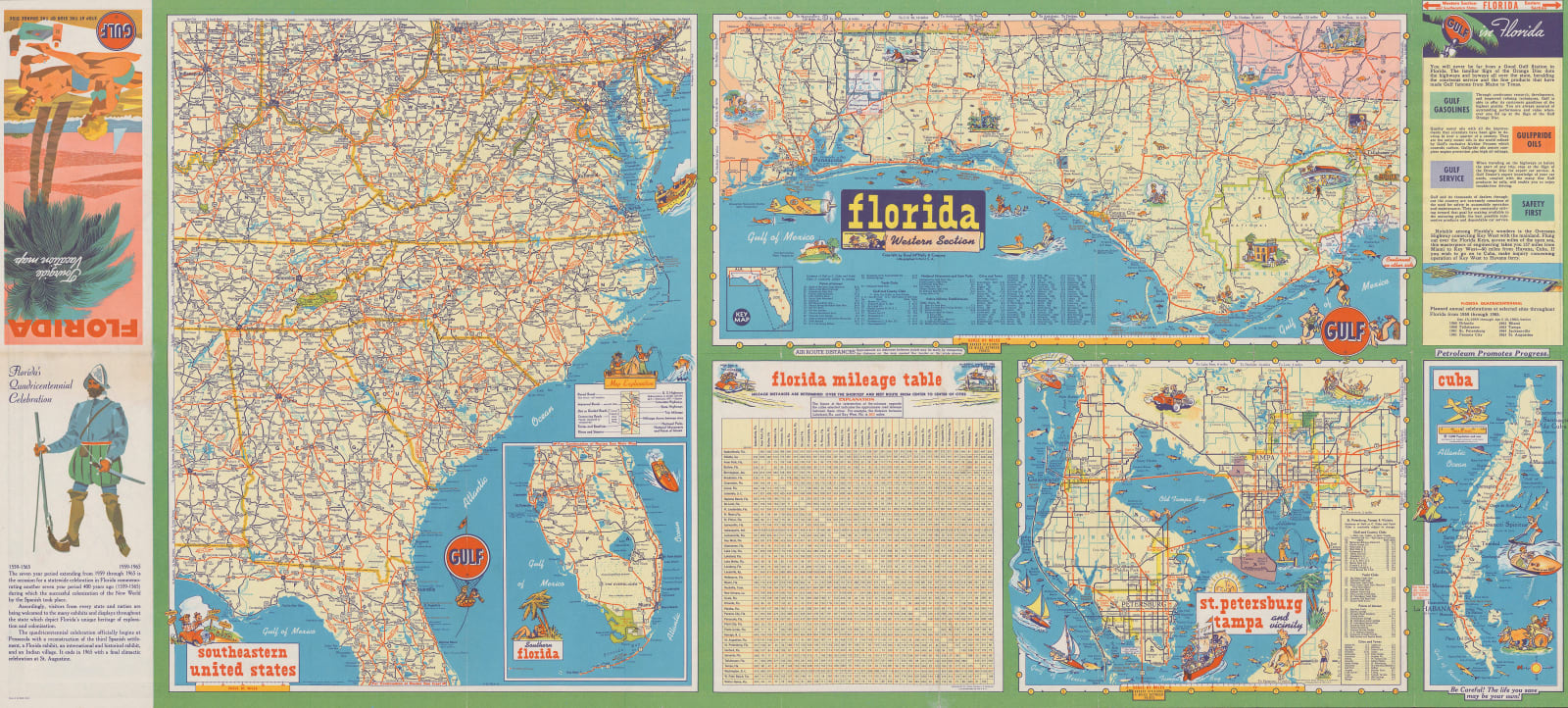 Rand, McNally & Co., Florida Tourist Map, 1960 (c.)