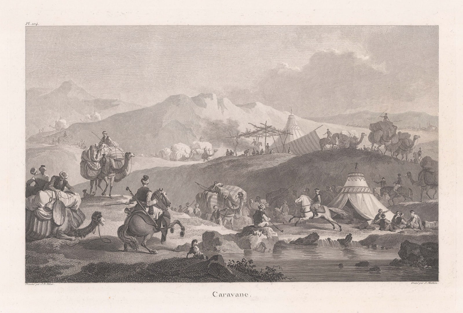 Count Marie-Gabriel de Choiseul-Gouffier, Turkey - Caravan, 1782