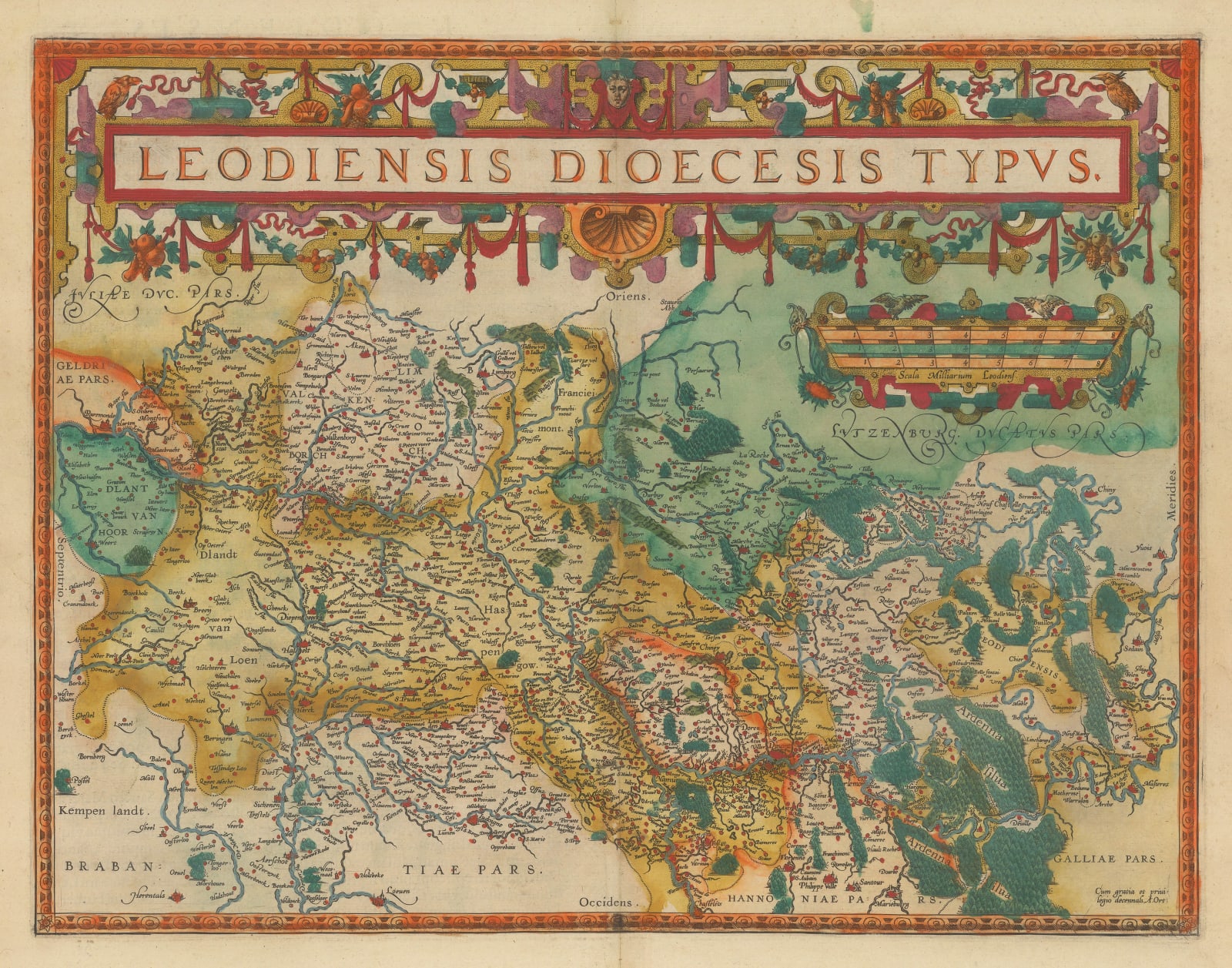 Abraham Ortelius, Prince-Bishopric of Liège, 1592