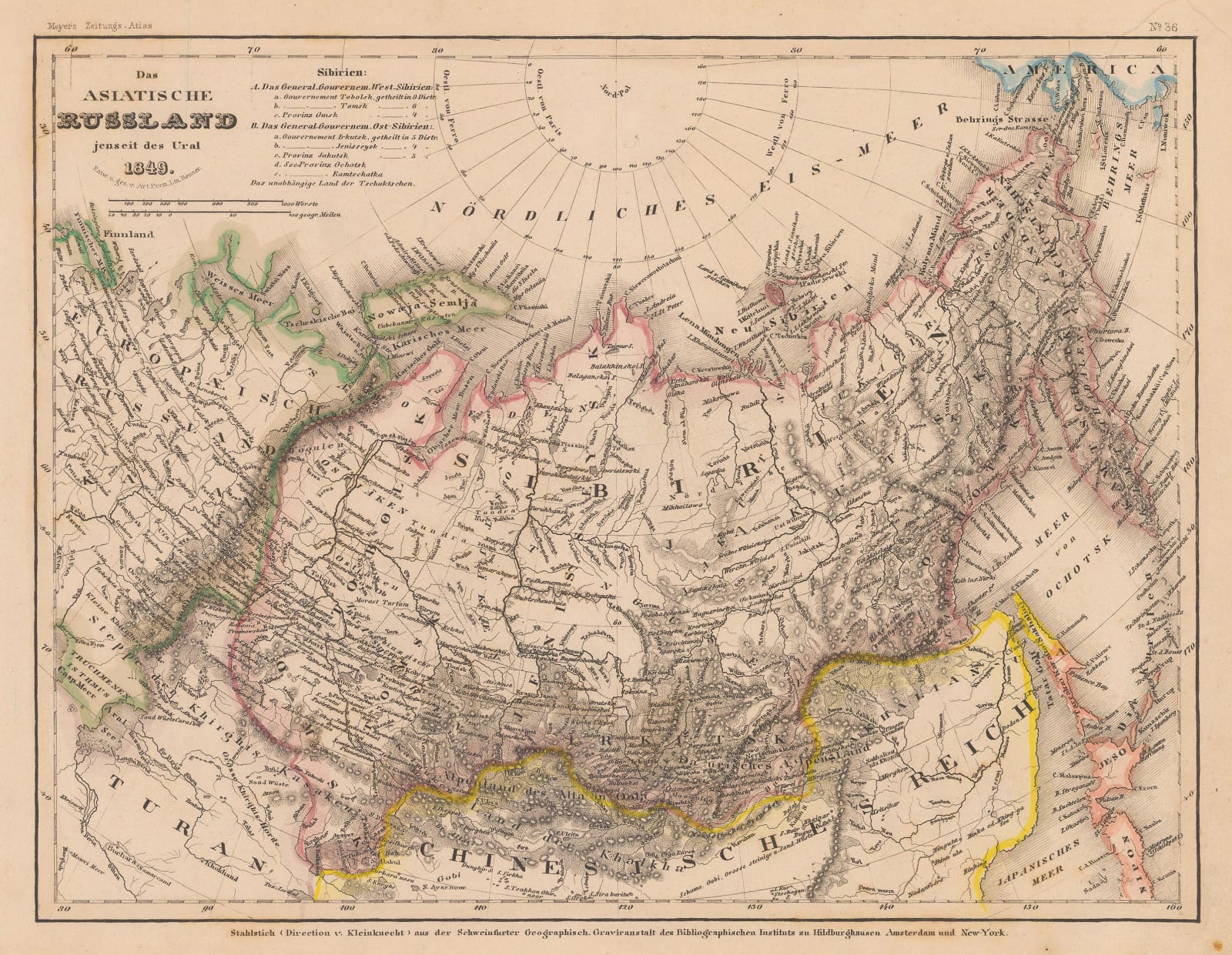 Joseph Meyer, Asiatic Russia, 1849