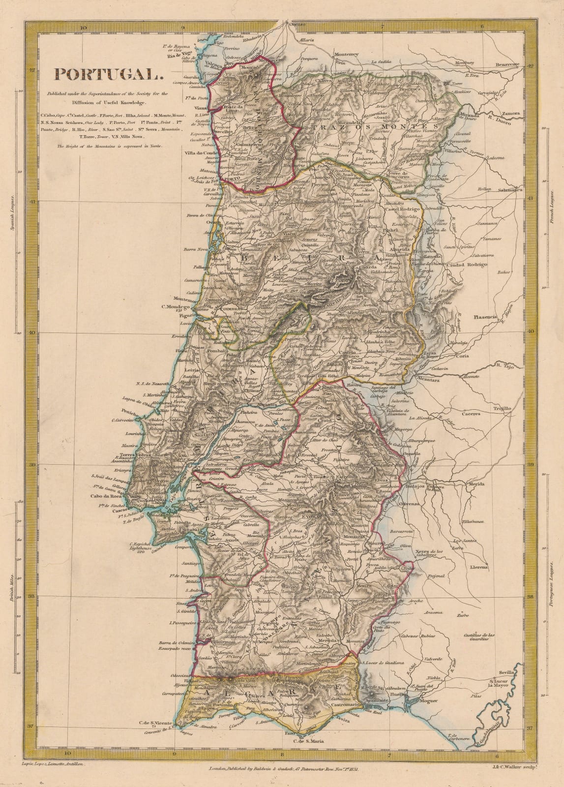Society for the Diffusion of Useful Knowledge (SDUK), Portugal, 1831