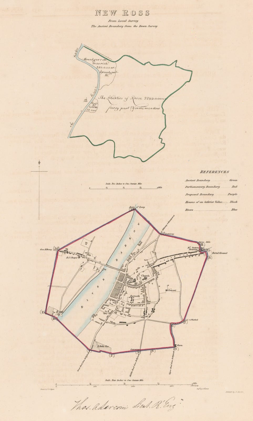 Robert Kearsley Dawson, New Ross, Co. Wexford, 1832