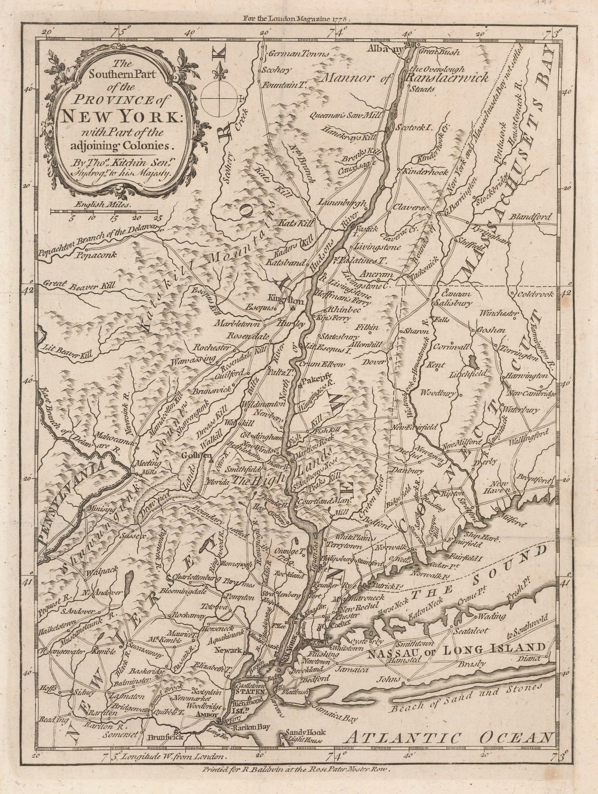 London Magazine, New York State during the Revolutionary War, 1778