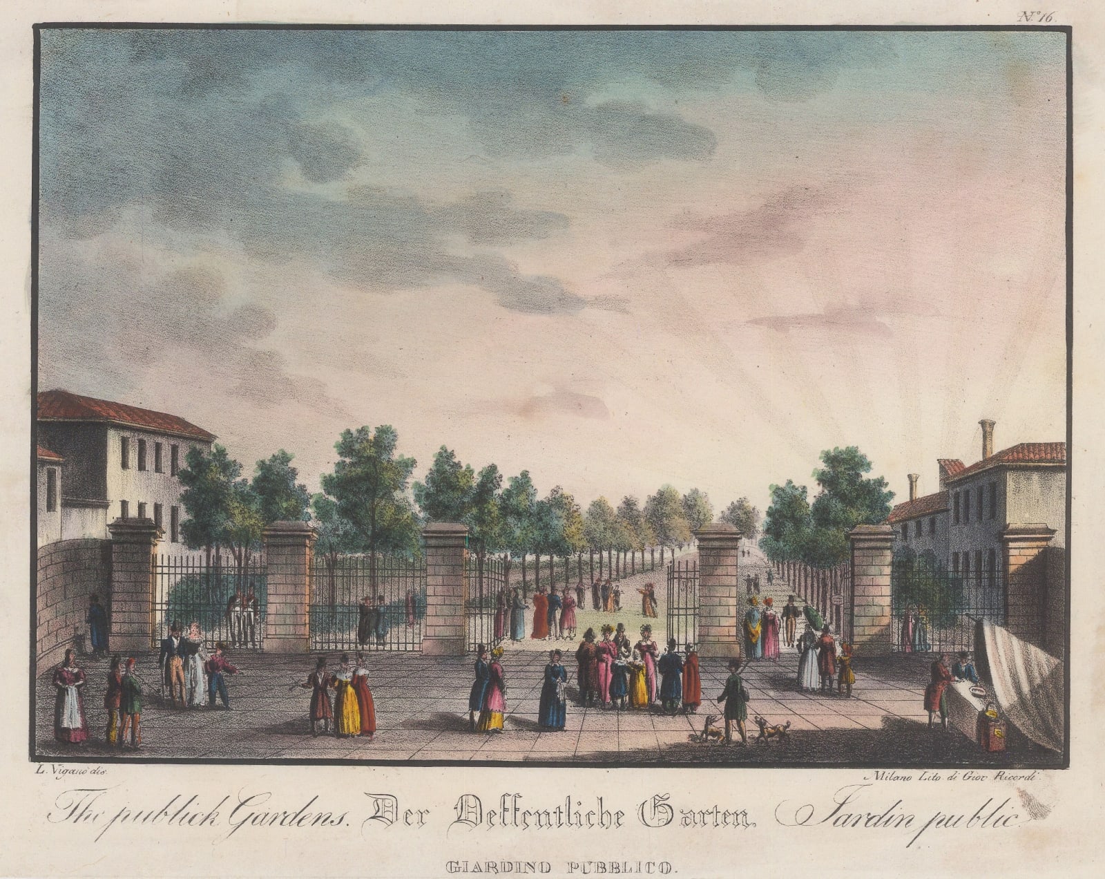 V.L. Vigano, Italy - Venice, Giardini della Biennale, 1850