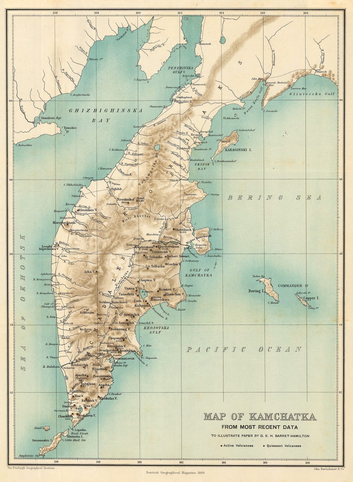 Scottish Geographical Society (SGS), Kamchatka Peninsula, 1899
