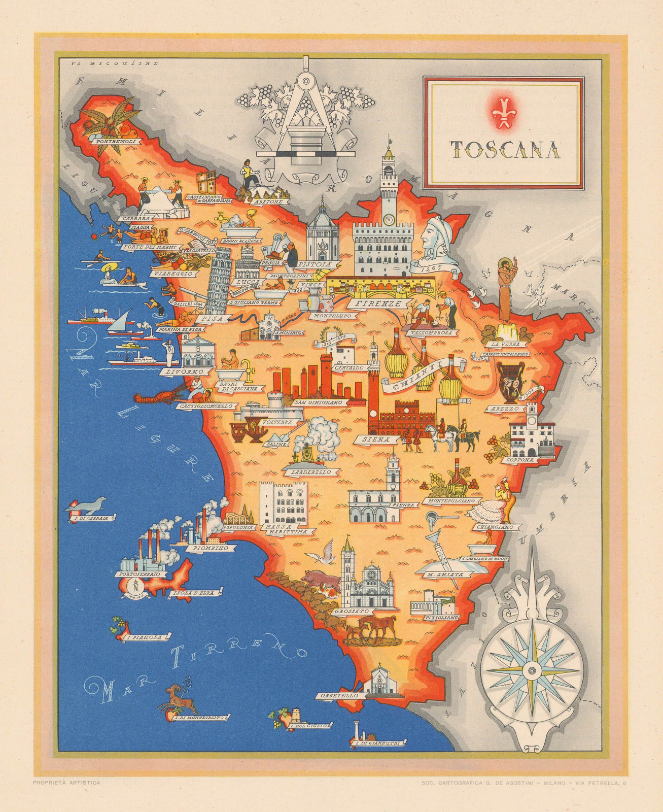 Giovanni De Agostini, Tuscany (Toscana), 1958