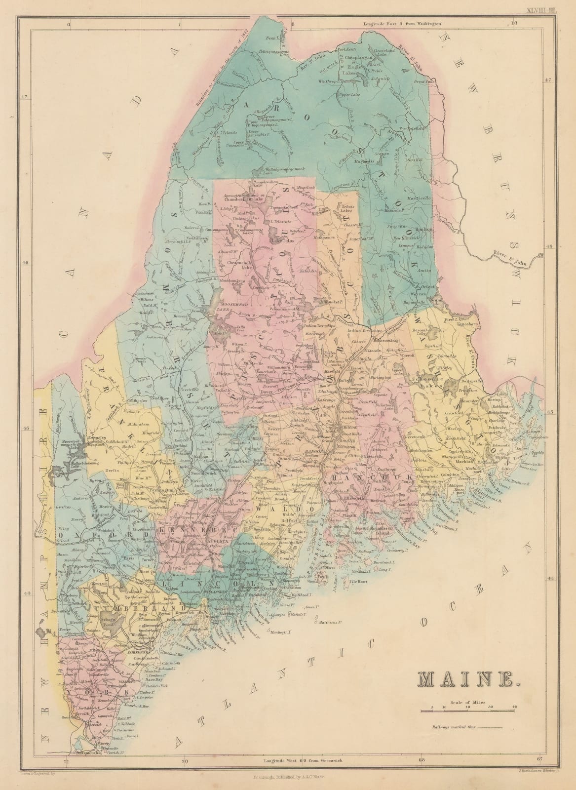 A. & C. Black, Maine, 1856