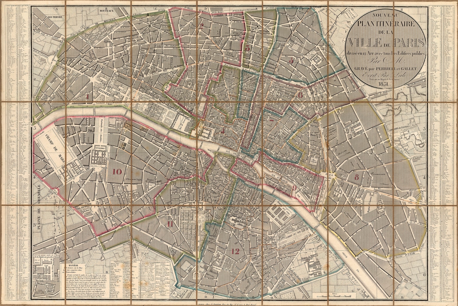 Perrier et Gallet, Central Paris, 1831