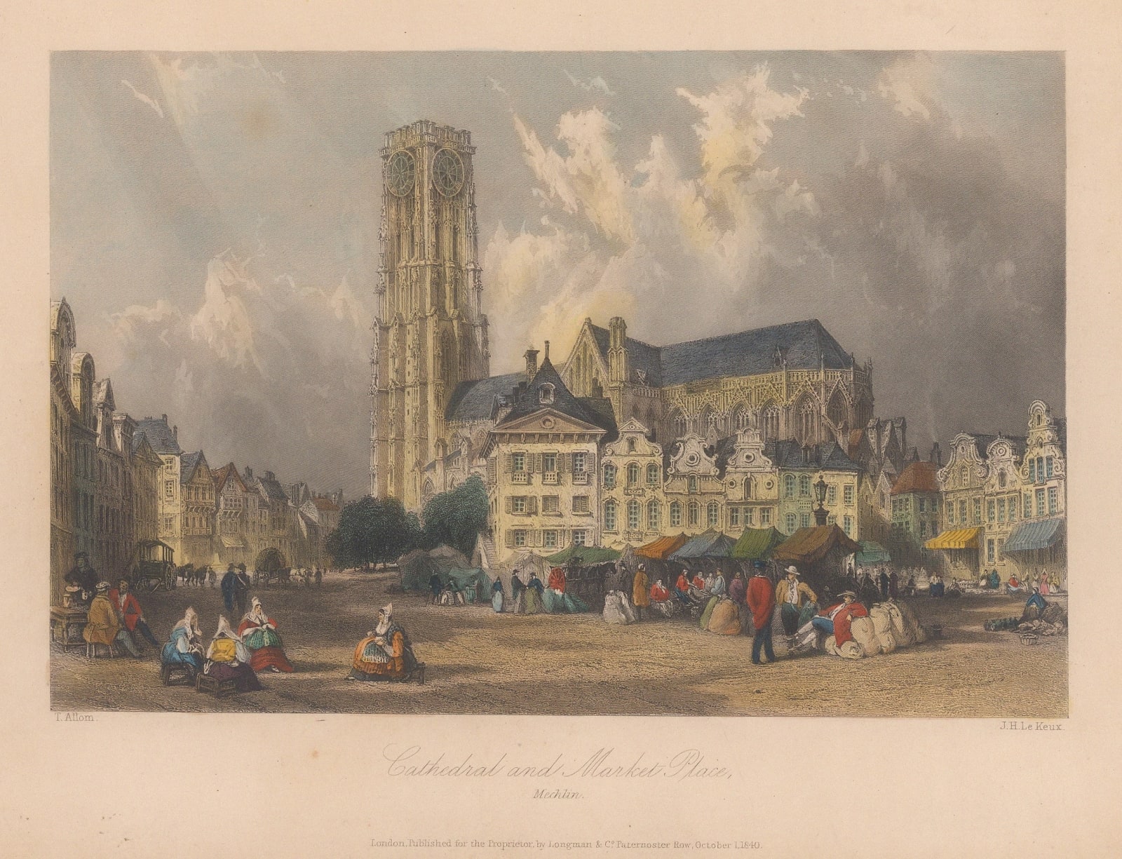 Thomas Allom, Belgium - Mechelen, 1840