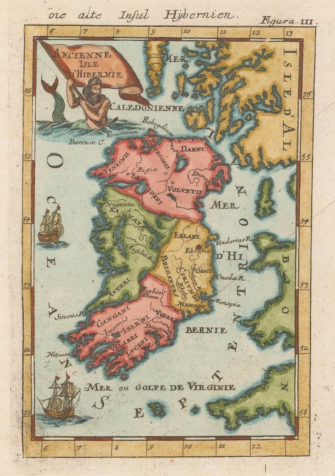 Alain Manesson Mallet, Ireland, 1719