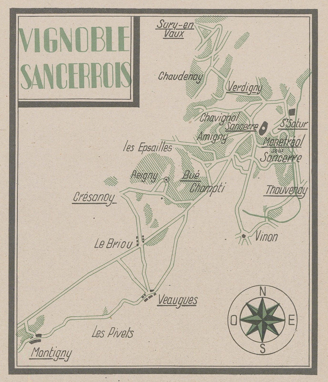 Walter Crotch, Sancerrois Vineyards, 1947