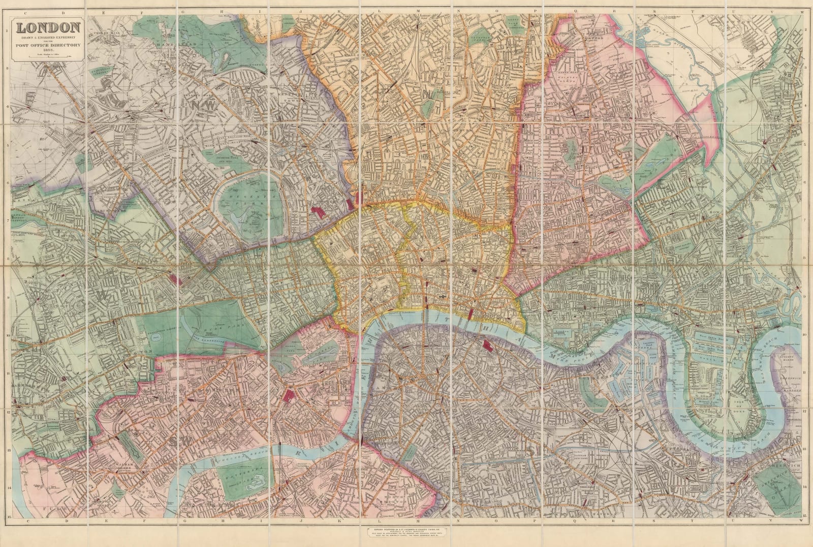 Post Office Directory, London, 1893