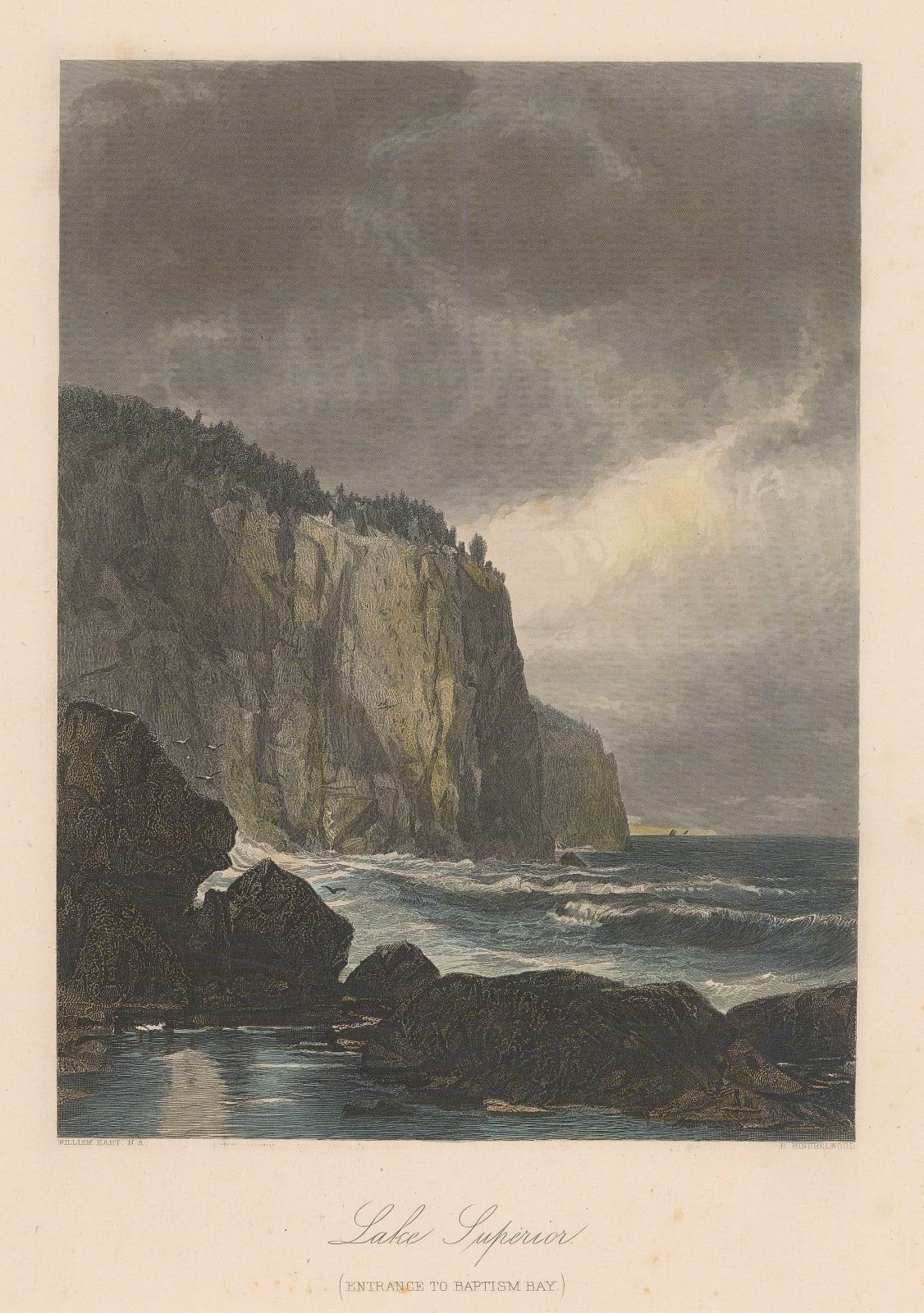 Picturesque America, Minnesota - Lake Superior, 1873